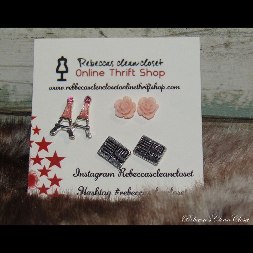 Bonjour From Paris Earrings Set!